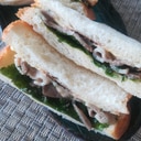イベリコ豚とシソのサンドイッチ